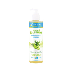 Grahams Natural Body Wash With Cucumber And Aloe Vera 250ml