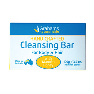 Grahams Natural Cleansing Bar For Hair And Body 100g