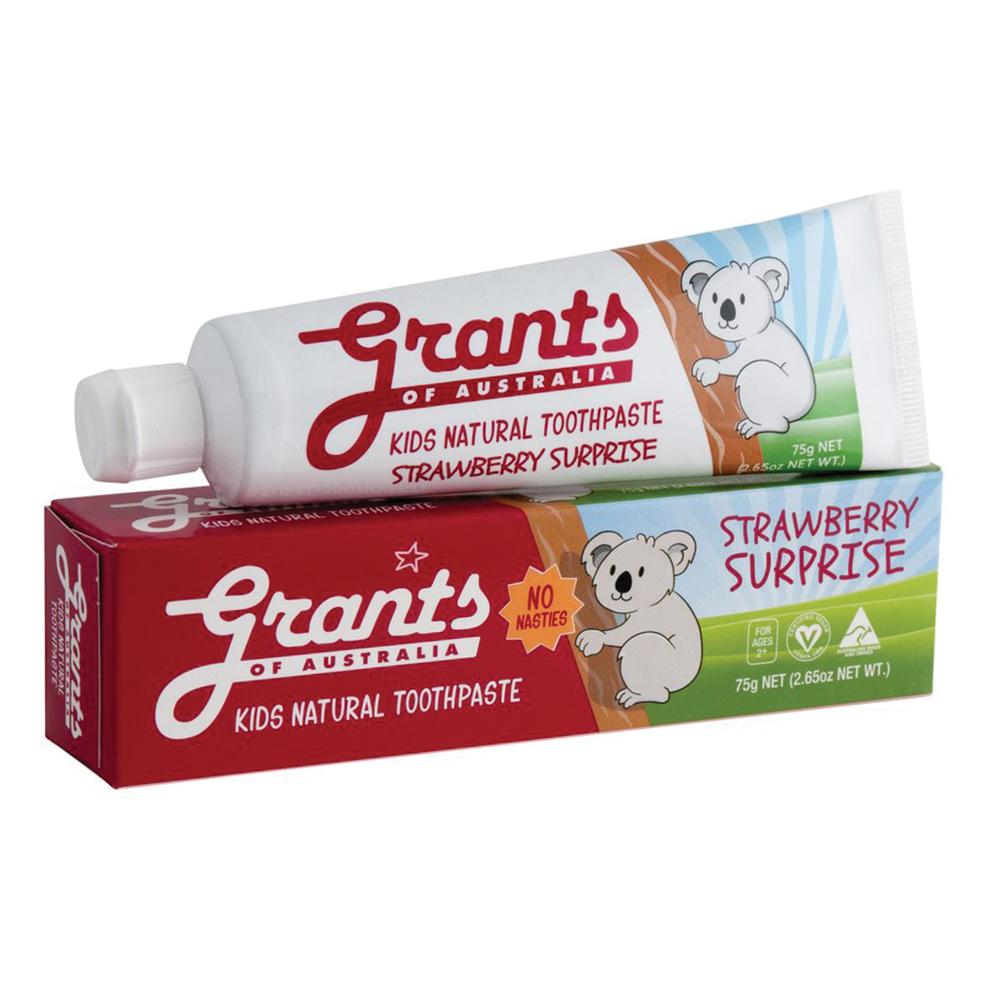 Grants Kids Natural Toothpaste Strawberry Surprise 75g