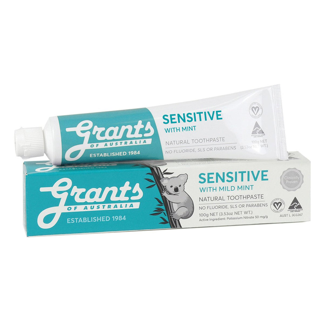 Grants Natural Toothpaste Sensitive With Mint 100g