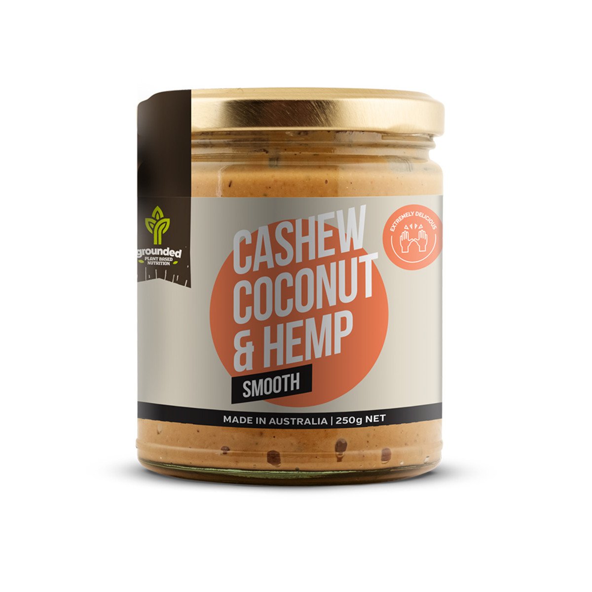 Grounded Spread Cashew Coconut And Hemp Smooth 250g