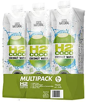 H2COCO Coconut Water Pure 1L x 3pk