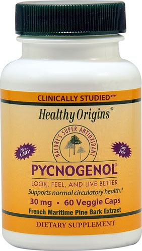 Healthy Origins Pycnogenol- 30mg  60 Veggie Caps