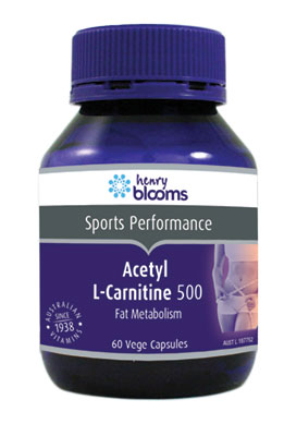 Henry Blooms Acetyl L-Carnitine 500,60 vegetarian capsules
