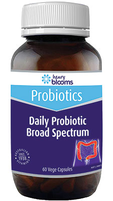 Henry Blooms Adult’s Daily Broad Spectrum Probiotic 60 capsules