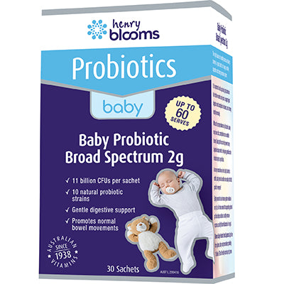 Henry Blooms Baby Probiotic 2g sachets 30 pack