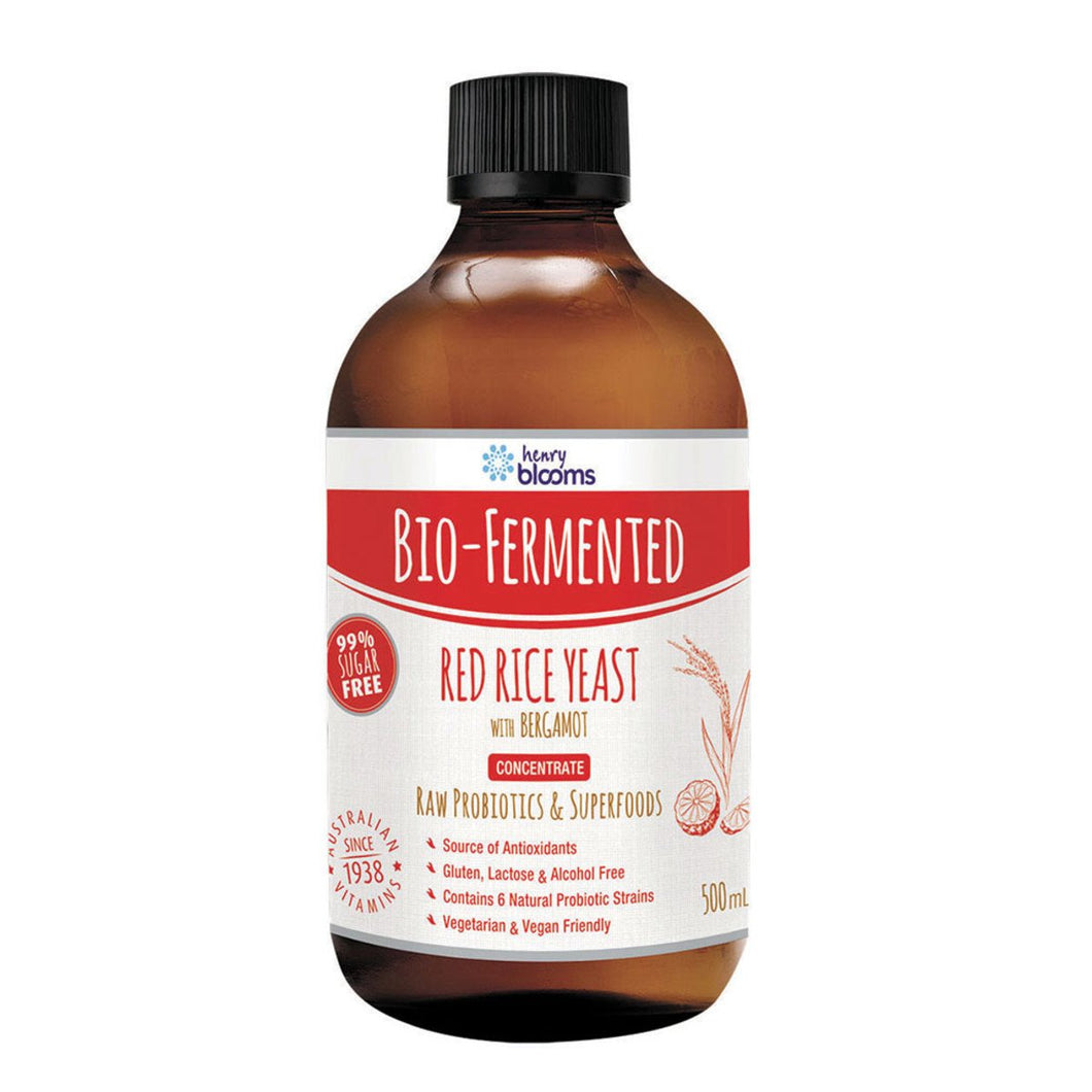 Henry Blooms Bio-Fermented Red Rice Yeast With Bergamot Concentrate 500ml
