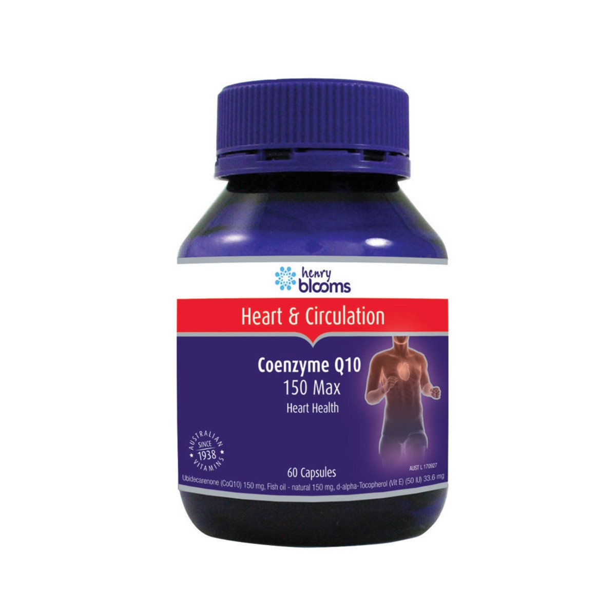 Henry Blooms Coenzyme Q10 150Mg Max 60 Capsules