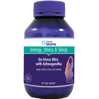 Henry Blooms De Stress Ultra with Ashwgandha 60 vegetarian capsules