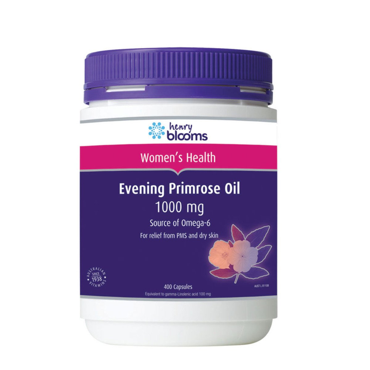 Henry Blooms Evening Primrose Oil 1000Mg 400 Capsules