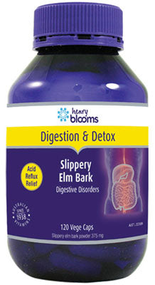Henry Blooms, Health Products, Slippery Elm Bark, 375mg 120 Vcaps