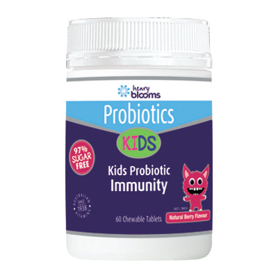 Henry Blooms Kids Probiotic Immunity Berry Flavour 60 chewable tablets