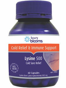 Henry Blooms Lysine 500mg 60 capsules
