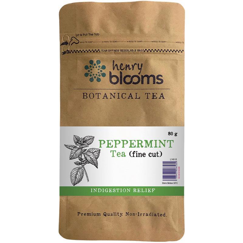 Henry Blooms Peppermint Tea - Fine Cut 80g