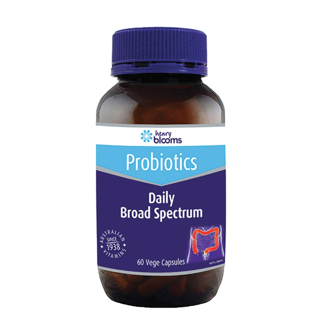 Henry Blooms Probiotic Daily Broad Spectrum 60 Veggie Capsules