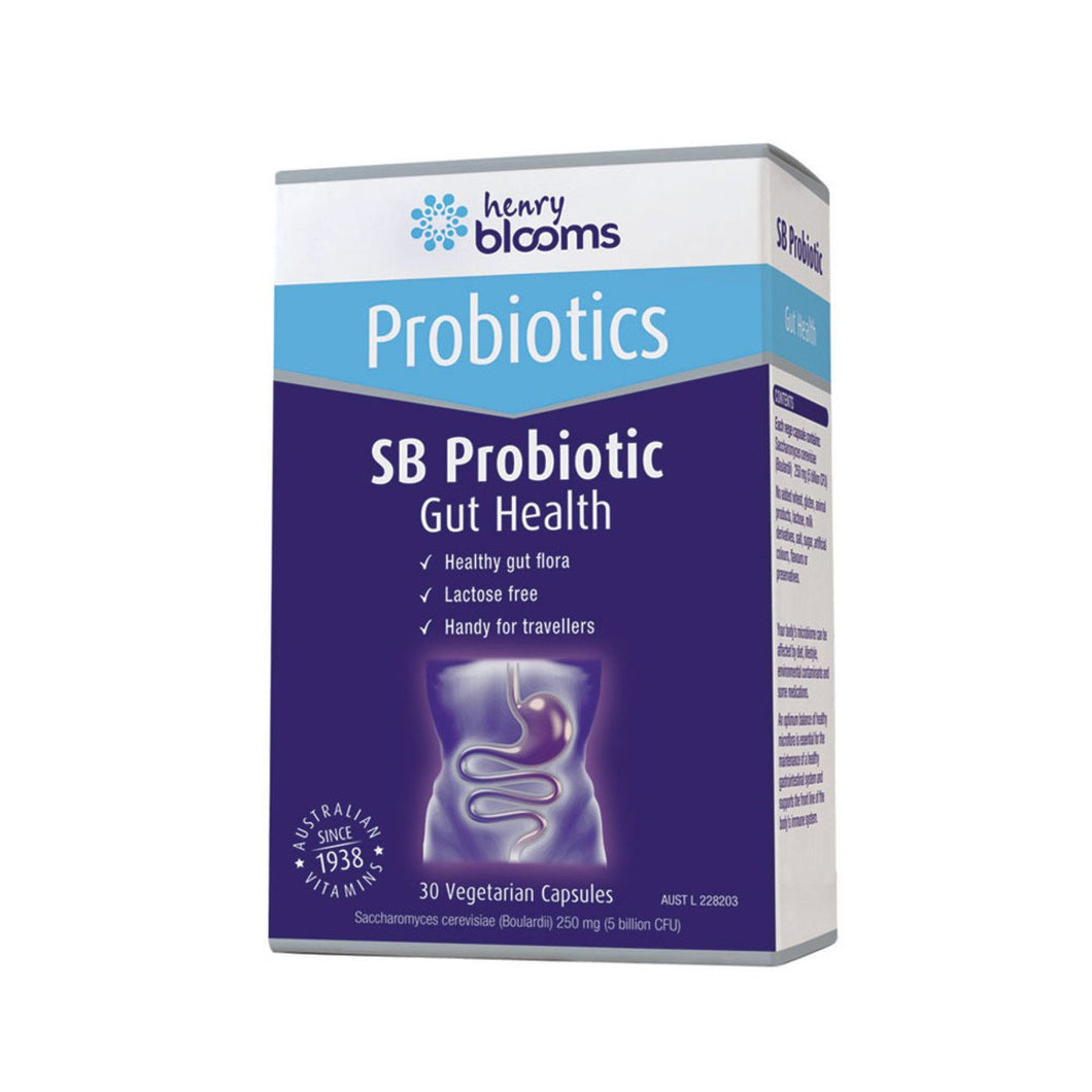 Henry Blooms Sb Probiotic Gut Health 30 Veggie Capsules