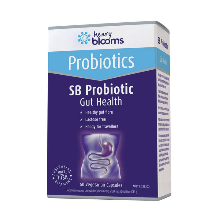 Henry Blooms Sb Probiotic Gut Health 60 Veggie Capsules