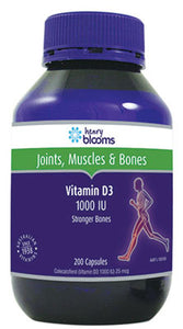 Henry Blooms Vitamin D3 1000IU 200 capsules