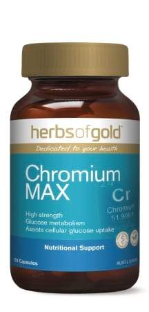 Herbs Of Gold Chromium Max 120 Veggie Capsules