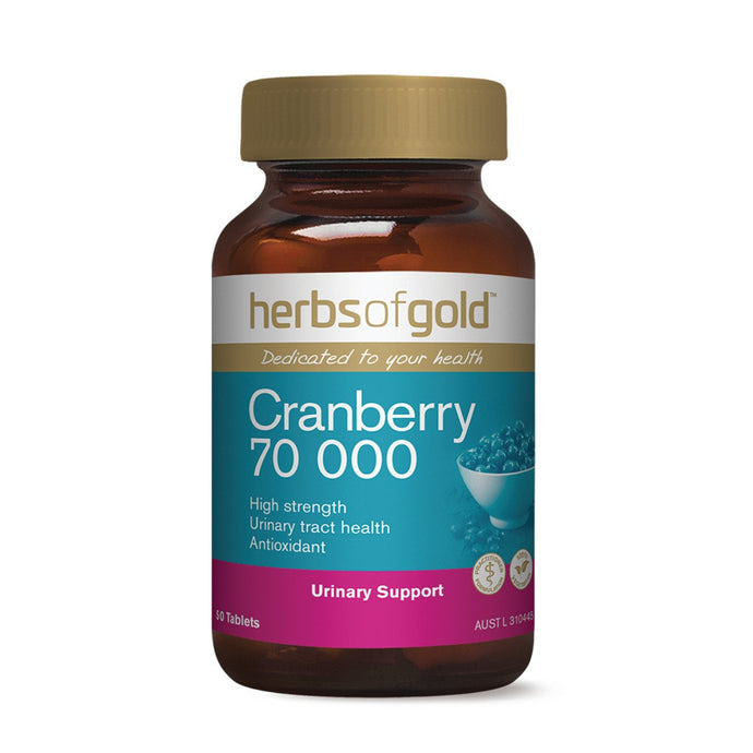 Herbs Of Gold Cranberry 70 000, 50 Tablets