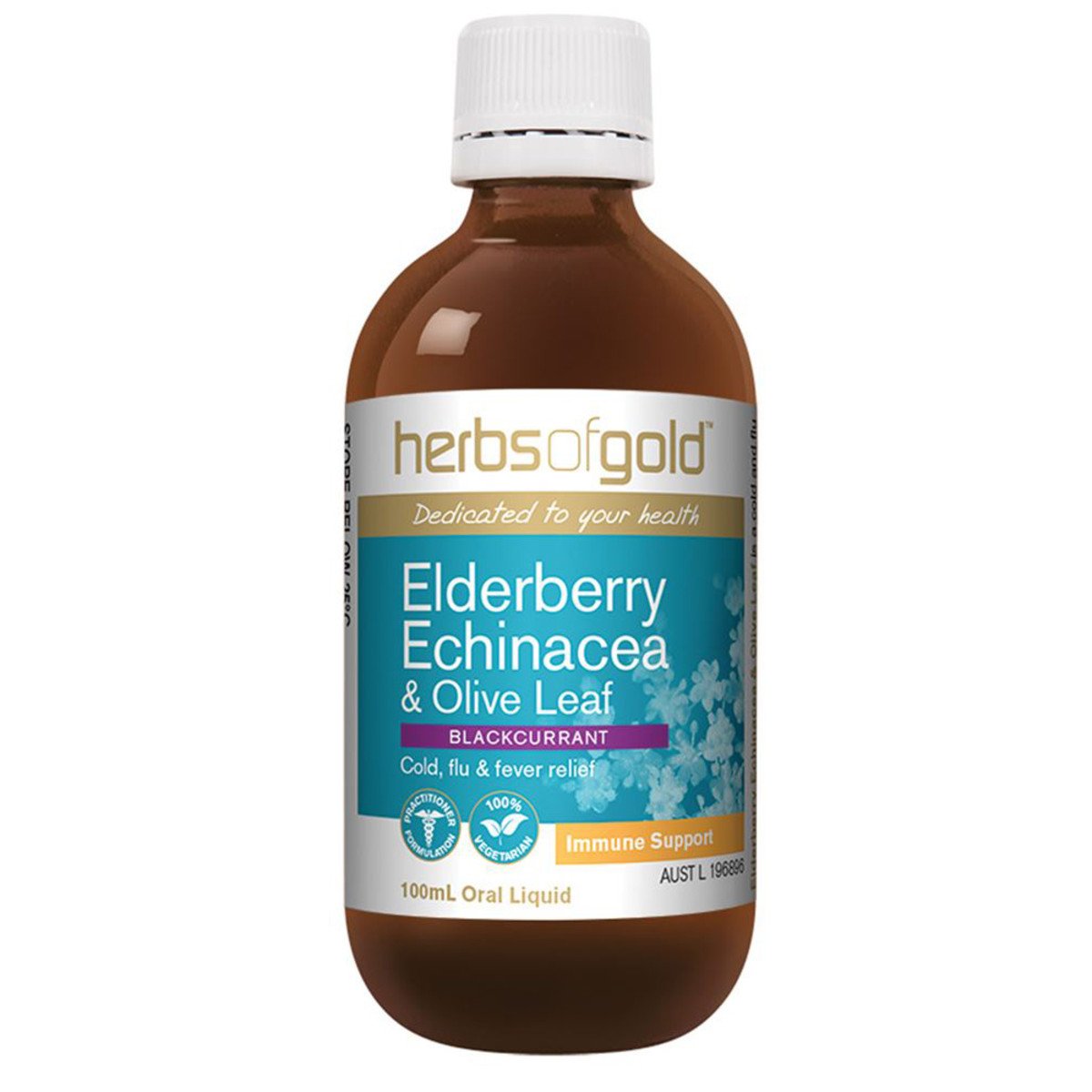 Herbs Of Gold Elderberry Echinacea And Olive Leaf 100ml