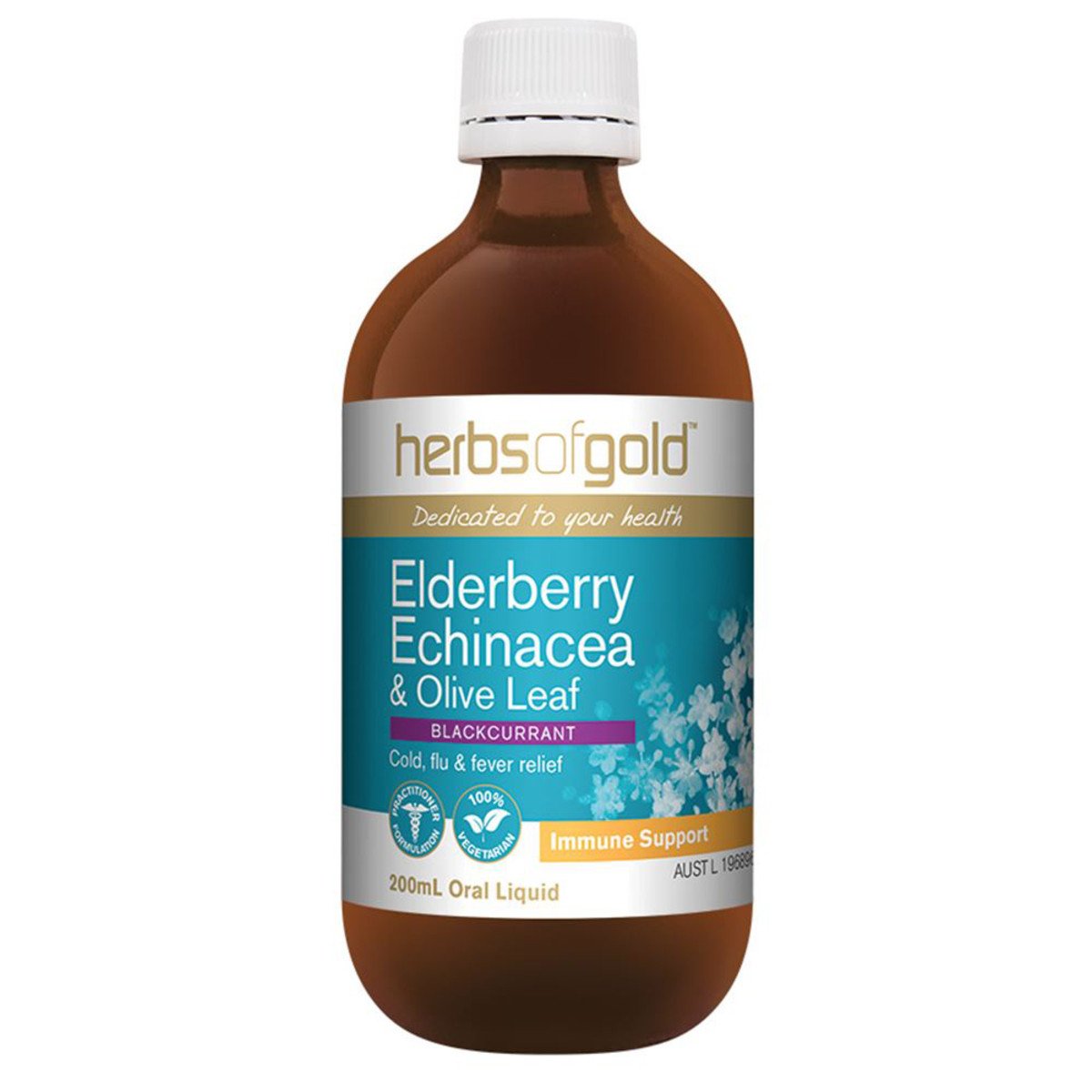 Herbs Of Gold Elderberry Echinacea And Olive Leaf 200ml