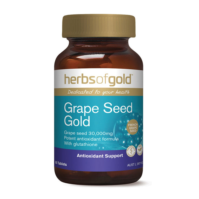 Herbs Of Gold Grape Seed Gold 60 Tablets