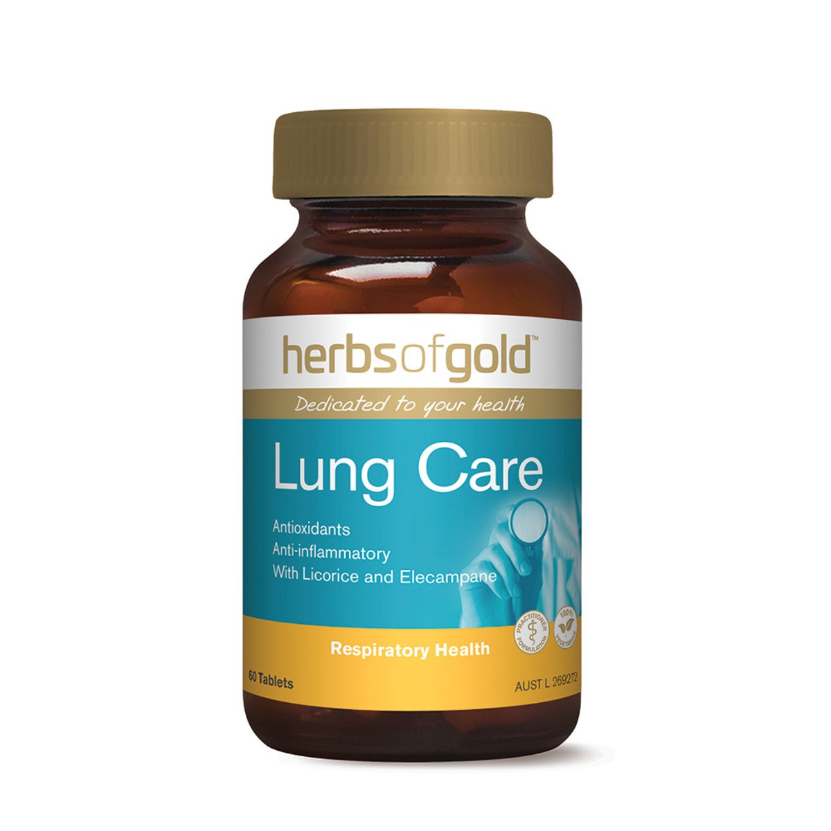Herbs Of Gold Lung Care 60 Tablets