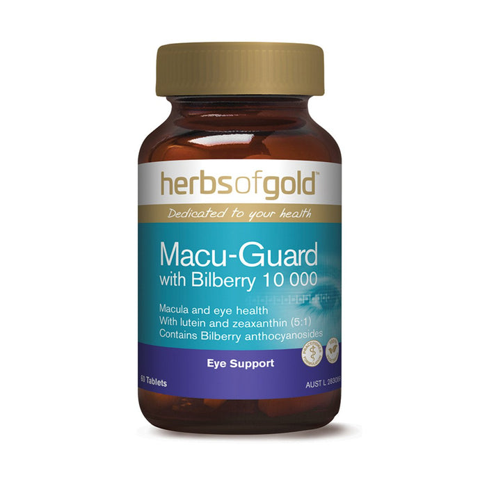 Herbs Of Gold Macu-Guard With Bilberry 10 000, 60 Tablets