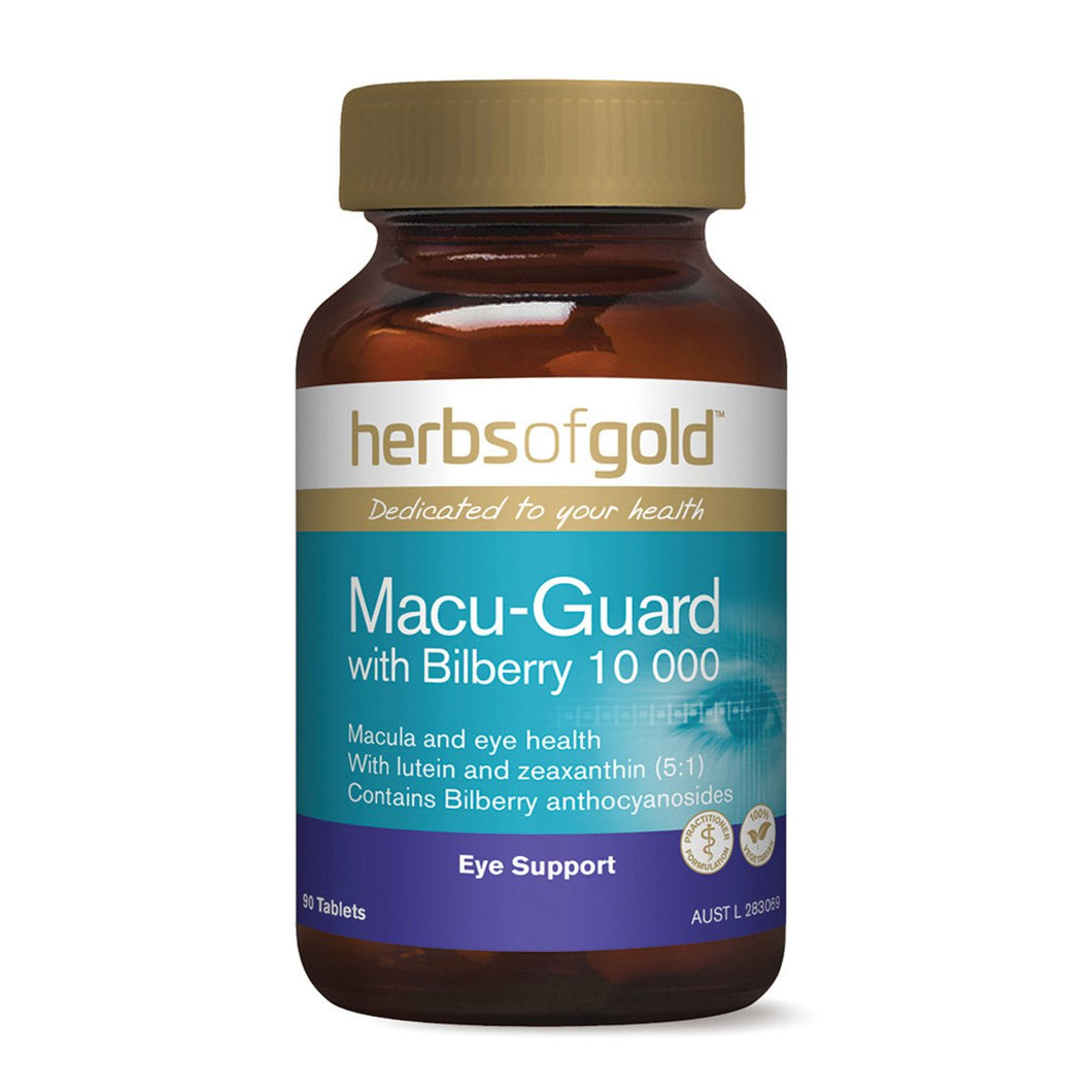 Herbs Of Gold Macu-Guard With Bilberry 10 000, 90 Tablets