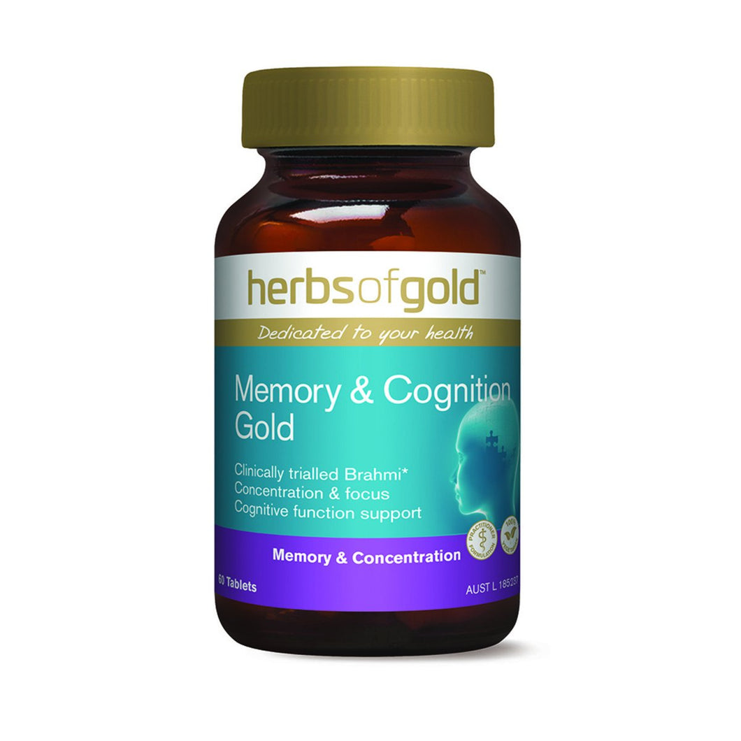 Herbs Of Gold Memory & Cognition Gold 60 Tablets