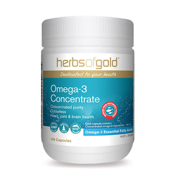 Herbs Of Gold Omega-3 Concentrate 100 Capsules