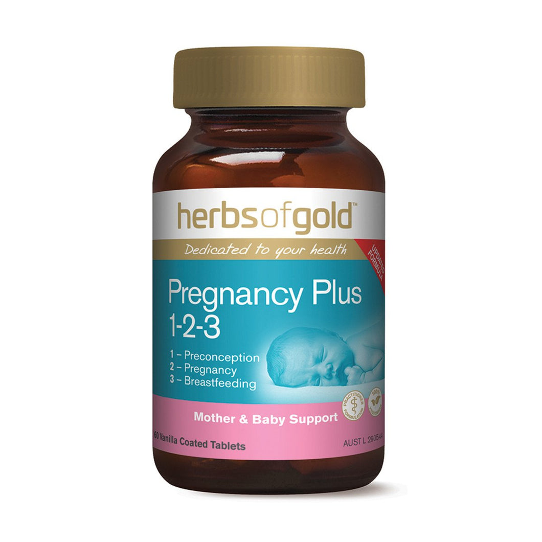 Herbs Of Gold Pregnancy Plus 1-2-3 60 Tablets