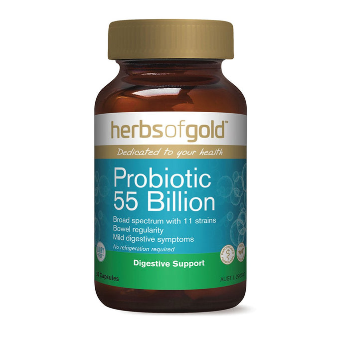 Herbs Of Gold Probiotic 55 Billion 30 Veggie Capsules