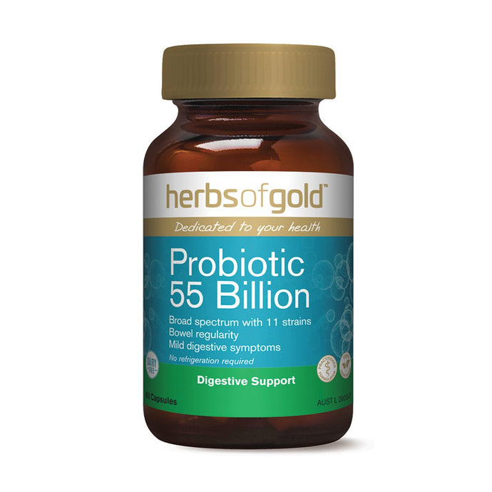 Herbs Of Gold Probiotic 55 Billion 60 Veggie Capsules
