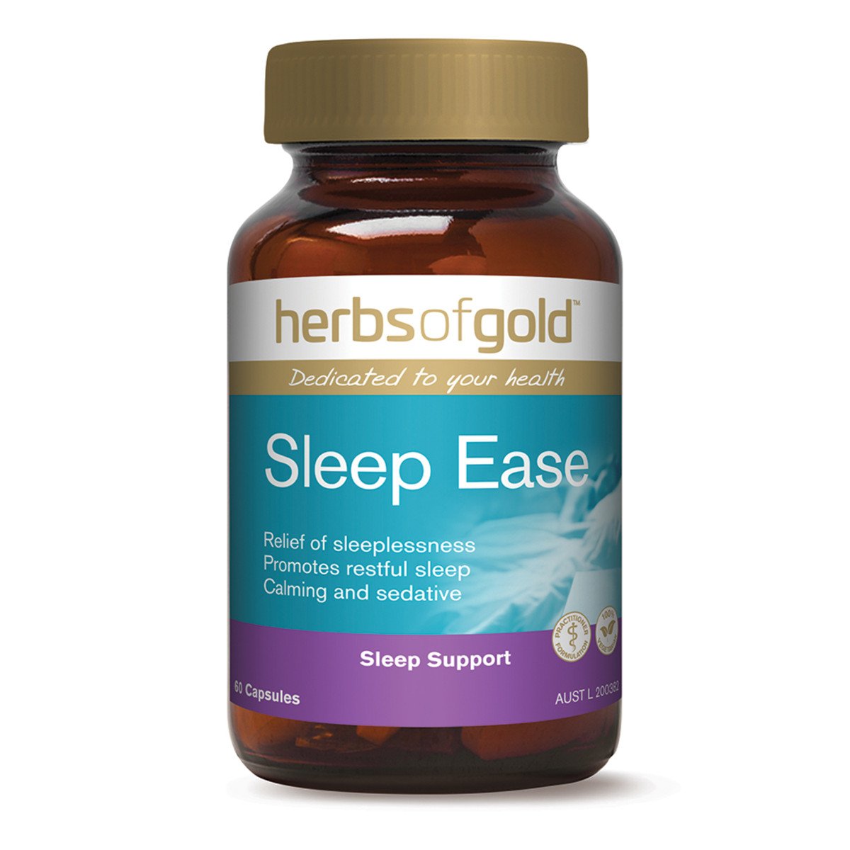 Herbs Of Gold Sleep Ease 60 Veggie Capsules