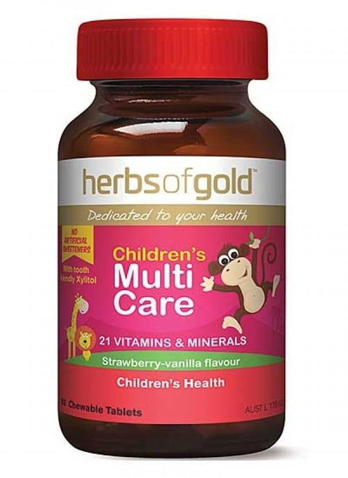 Herbs of Gold Children's Multi Care 60 Tablets chewable