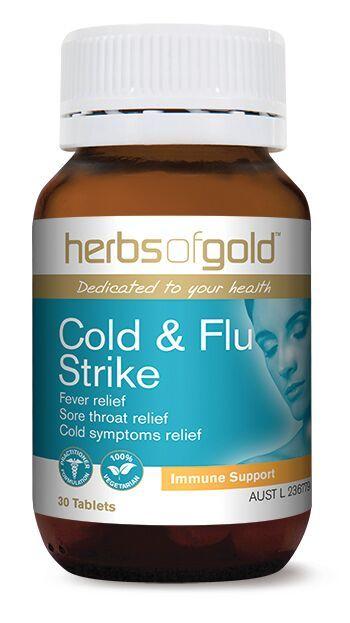 Herbs of Gold Cold & Flu Strike 30 Tablets