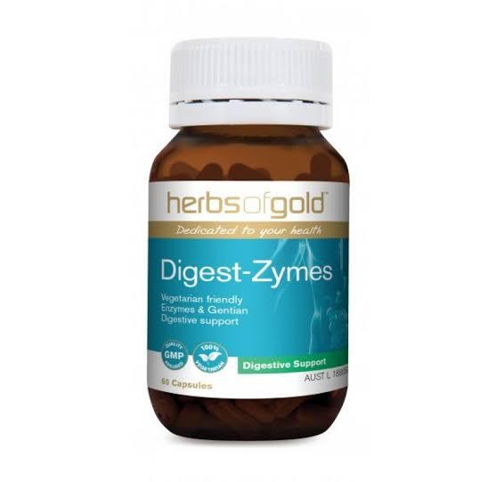 Herbs of Gold Digest Zymes 60 Veggie Capsules