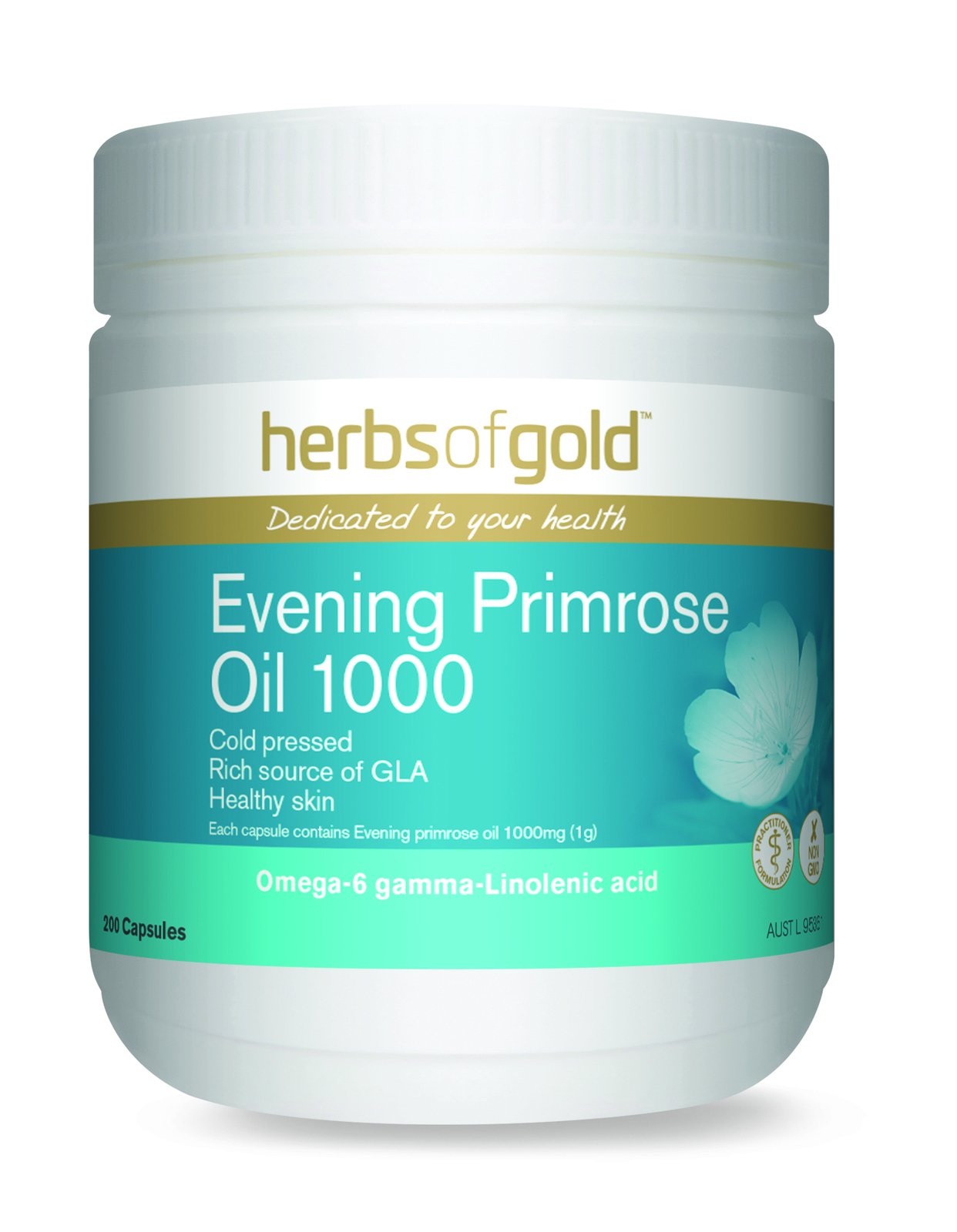 Herbs of Gold EPO 1000, 200 Capsules