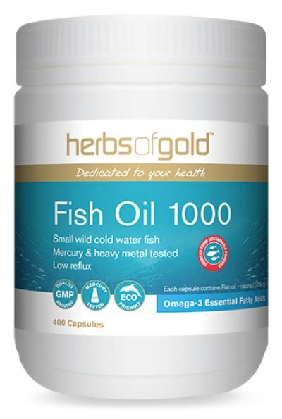 Herbs of Gold Fish Oil 1000, 200 Capsules