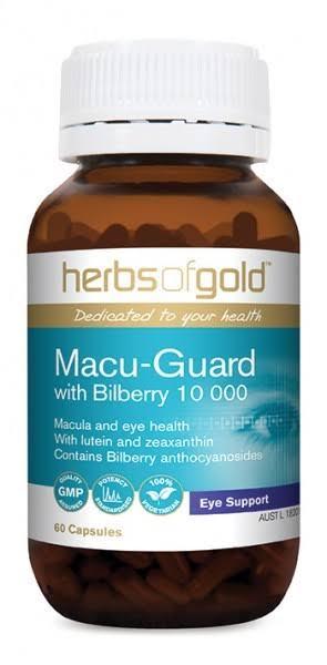 Herbs of Gold Macu Guard with Bilberry 60 Veggie Capsules