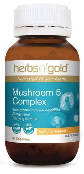 Herbs of Gold Mushroom 5 Complex 60 Capsules