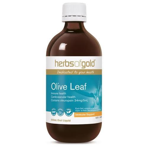 Herbs of Gold Olive Leaf Higher Strength 500ml
