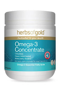 Herbs of Gold Omega-3 Concentrate 200 Capsules