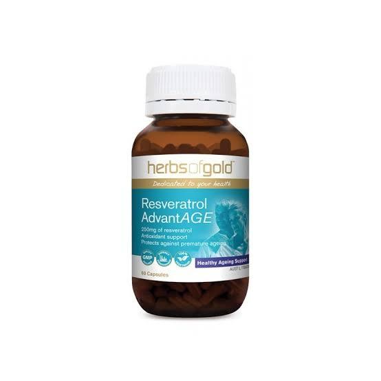 Herbs of Gold Resveratrol Advantage 60 Veggie Capsules