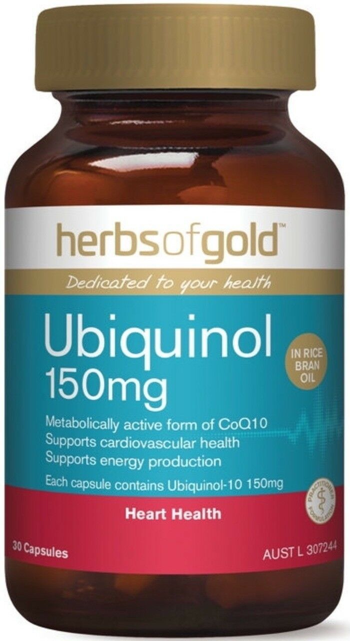 Herbs of Gold Ubiquinol 150mg 30 Capsules