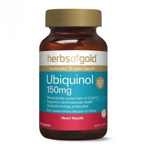 Herbs of Gold Ubiquinol 150mg 60 Capsules