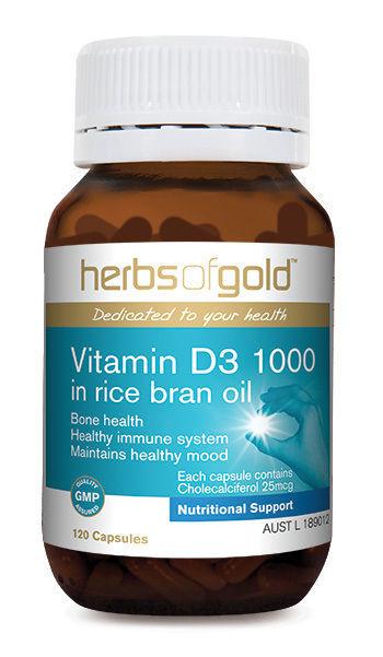 Herbs of Gold, Vitamin D3 1000IU, 120 Capsules