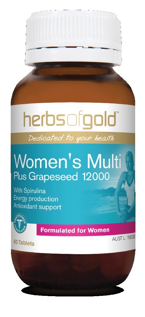 Herbs of Gold Women's Multi Plus Grape Seed 60 Tablets